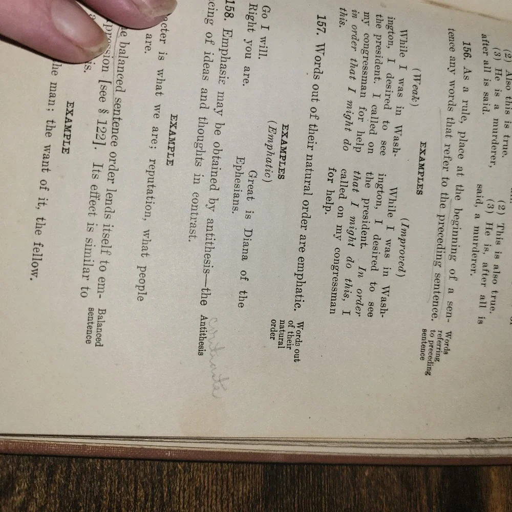 Antique 1919 Guide‎ to Composition Royser Thompson Scott Foresman Hardcover...